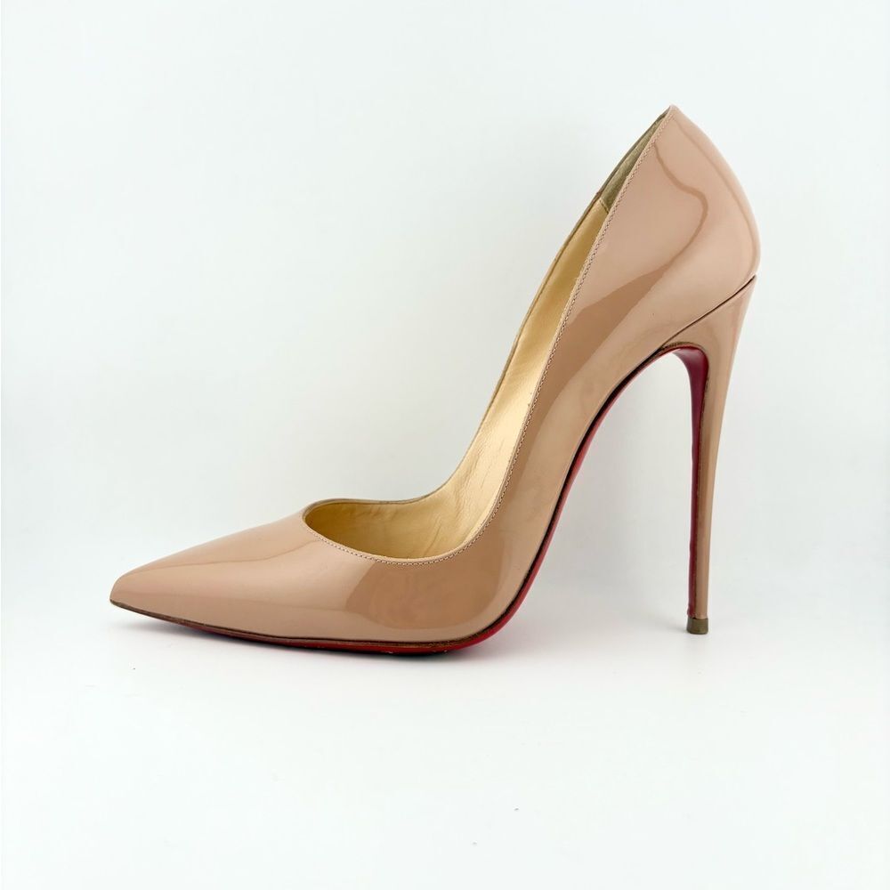 So Kate Christian Louboutin Nude Stiletto Heel w/ Original Dusties & Box in EUC